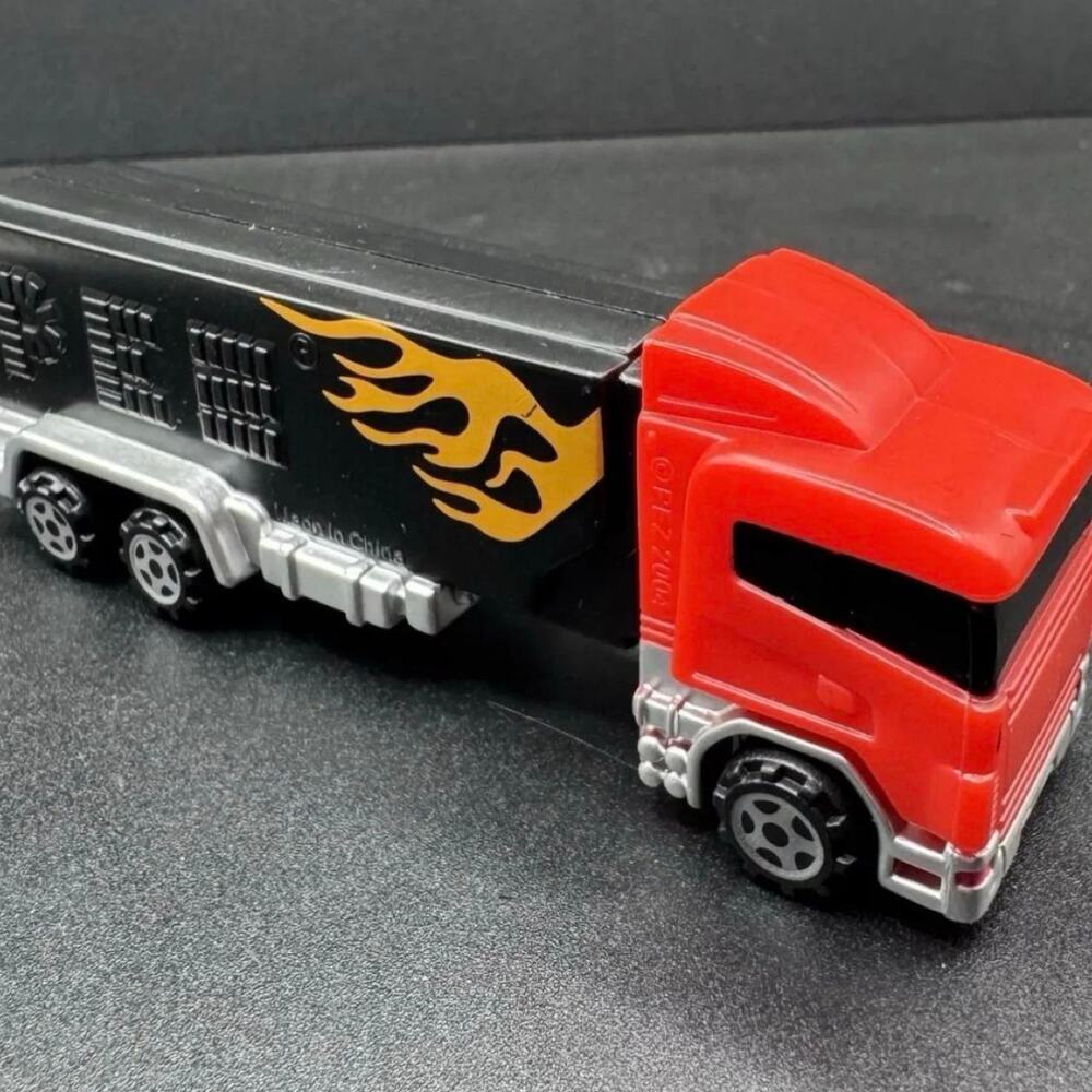 Pez red semi truck with